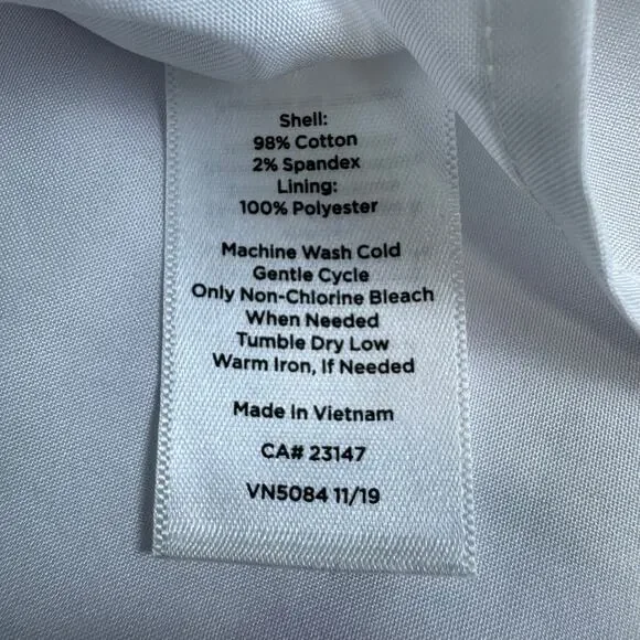 NWT Talbots Wisteria Print Midi Skirt Pleated Pockets Floral White Purple 2 - Picture 7 of 7